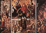 Hans Memling Canvas Paintings - Last Judgment Triptych (open)